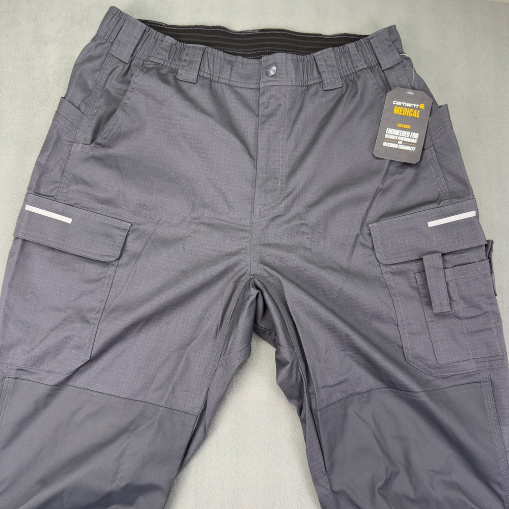 Carhartt Rugged Flex RSCU Modern Ripstop Cargo Pants Womens Large Regular Grey - Picture 3 of 11